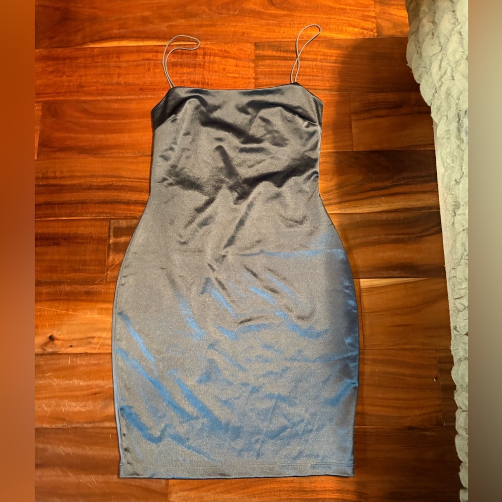 Ruda Satin Mini Dress | Size Small | Spaghetti‎ Strap Bodycon (1035)
